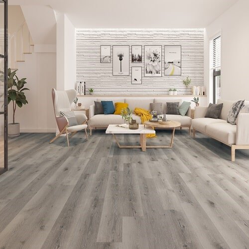 Luxury Vinyl Flooring in a living room
