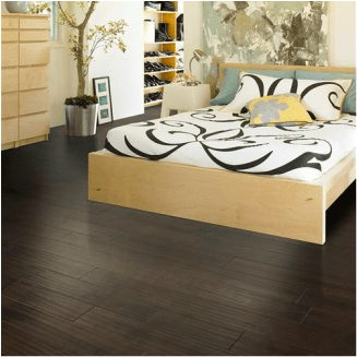 Seville Dark wood flooring in a bedroom
