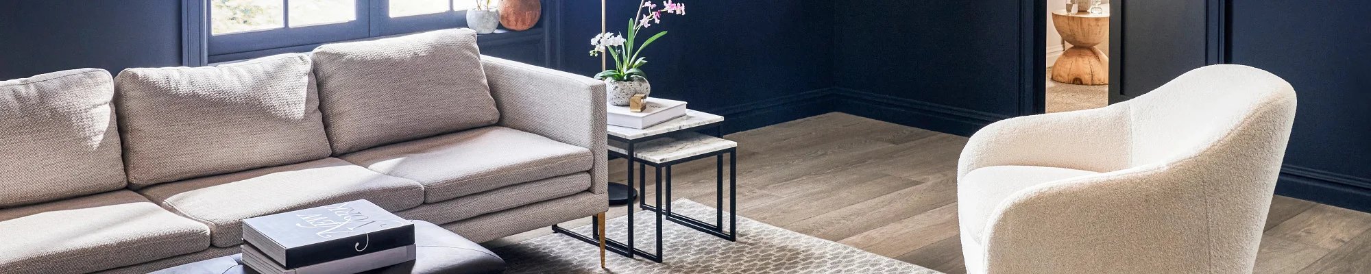 Luxury Vinyl flooring in a stylish Florida home